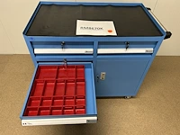 Materiaalkar met 7lades en klein kast 102x58x96cm - afbeelding 4 van  4