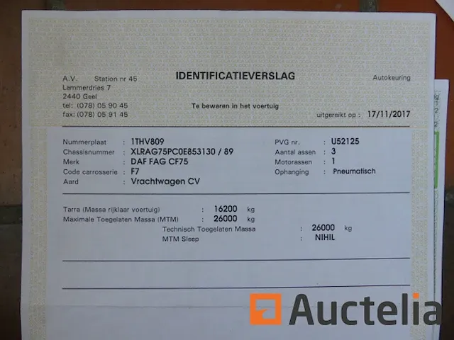 Matis:6722 - vuilniswagen daf ag75pr5 (2009-320.283 km) - afbeelding 61 van  65