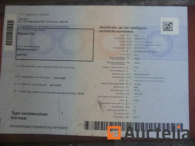 Matis:6849 - van vrachtwagen daf ae55lf5-19 - afbeelding 16 van  33