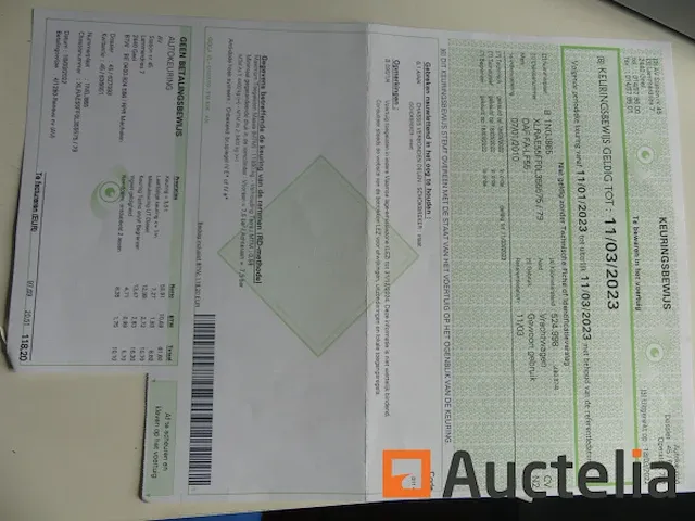 Matis:8521 - vrachtwagen met laadklep daf ae 55 lf5-12 - afbeelding 41 van  52