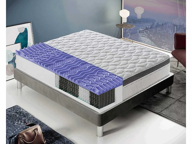 Matras 135 x 190 - veren met traagschuim - afbeelding 2 van  7