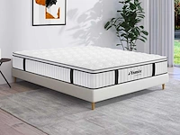 Matras 180 x 200 cm brandveilig, pocketveren en geïntegreerde topmatras 28cm dik - afbeelding 1 van  8