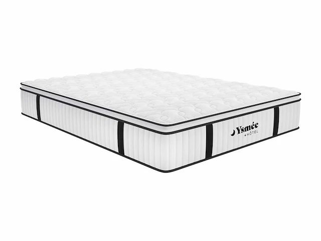 Matras 180 x 200 cm brandveilig, pocketveren en geïntegreerde topmatras 28cm dik - afbeelding 2 van  8