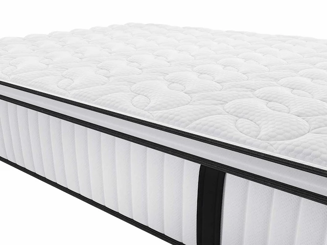 Matras 180 x 200 cm brandveilig, pocketveren en geïntegreerde topmatras 28cm dik - afbeelding 4 van  8