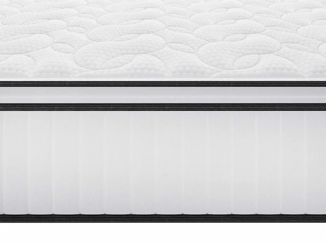 Matras 180 x 200 cm brandveilig, pocketveren en geïntegreerde topmatras 28cm dik - afbeelding 6 van  8