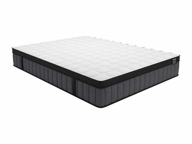 Matras 180 x 200 cm, hybride pocketveren, 7 zones en traagschuimgel 25 cm dik - afbeelding 2 van  9