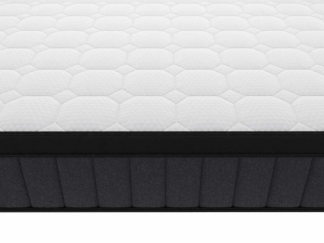 Matras 180 x 200 cm, hybride pocketveren, 7 zones en traagschuimgel 25 cm dik - afbeelding 6 van  9
