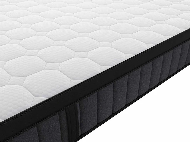 Matras 180 x 200 cm, hybride pocketveren, 7 zones en traagschuimgel 25 cm dik - afbeelding 7 van  9