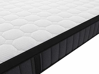 Matras 180 x 200 cm, hybride pocketveren, 7 zones en traagschuimgel 25 cm dik - afbeelding 7 van  9
