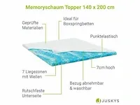 Matrasbeschermer orthopedisch 7 zones, ademend 140x200 - afbeelding 2 van  4