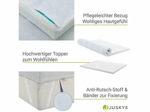Matrasbeschermer orthopedisch 7 zones, ademend 140x200 - afbeelding 4 van  4