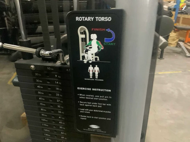 Matrix aura g3 rotary torso krachtstation - afbeelding 3 van  5