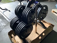 Matrix schijvenrek met 187,5kg schijven nieuwe schijven - afbeelding 3 van  6