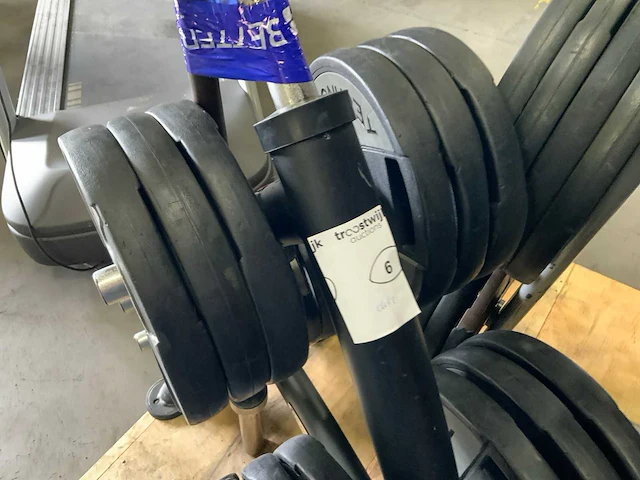 Matrix schijvenrek met 187,5kg technogym schijven - afbeelding 4 van  5