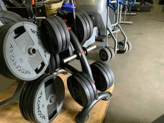 Matrix schijvenrek met 187,5kg technogym schijven - afbeelding 5 van  5