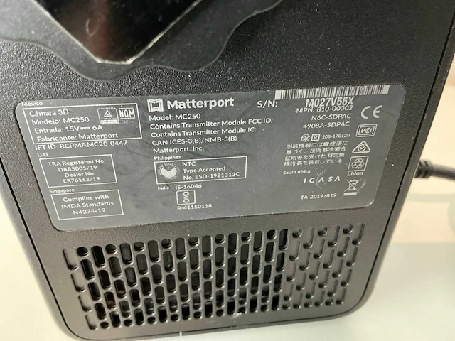 Matterport mc250 3d camera - afbeelding 5 van  5