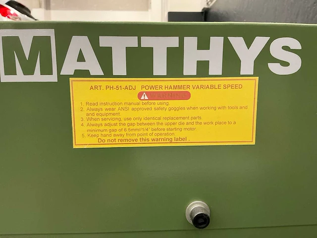 Matthys ph-51-adj elektronische kracht plaathamer - 2022 - afbeelding 4 van  7