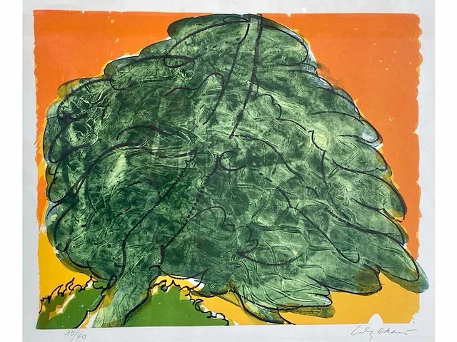 Maurice wyckaert - tree - litho - afbeelding 1 van  6
