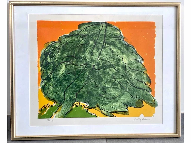 Maurice wyckaert - tree - litho - afbeelding 2 van  6