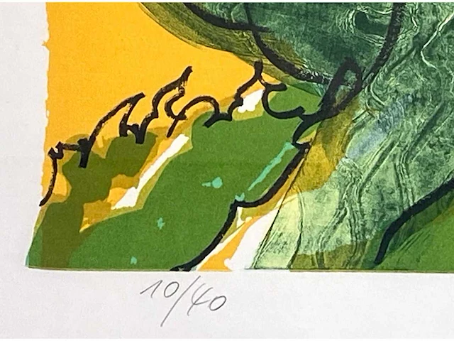 Maurice wyckaert - tree - litho - afbeelding 4 van  6