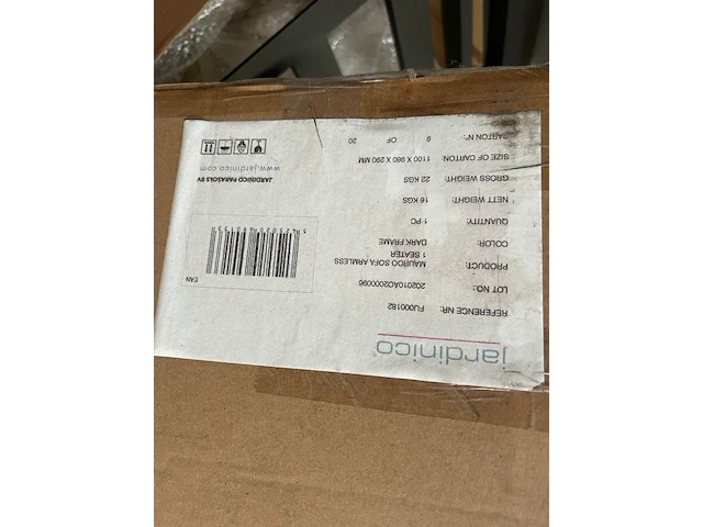 Mauroo sofa 1s armless charcoal - afbeelding 3 van  3
