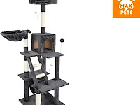 Max pets – katten krabpaal - xl - 69x51x155 - donkergrijs - afbeelding 1 van  3