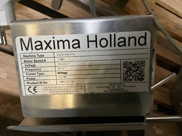 Maxima holland dmug 104 dönerapparaat - ongebruikt - afbeelding 4 van  7