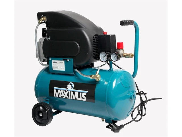 Maximus compressor 24 liter - 8 bar - 2,0pk motor - afbeelding 1 van  6