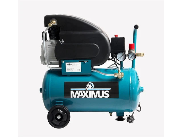 Maximus compressor 24 liter - 8 bar - 2,0pk motor - afbeelding 2 van  6