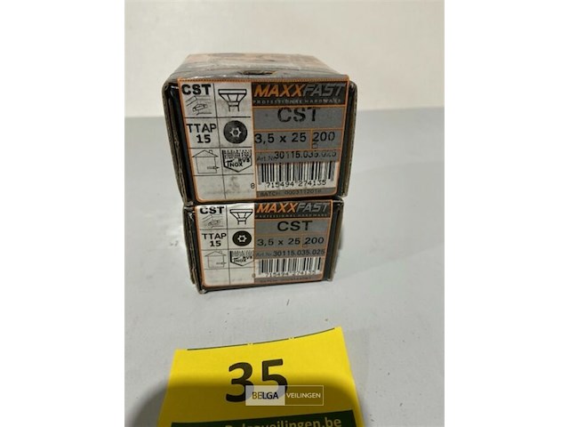 Maxxfast houtschroef cst 3,5x25 400 stuks inox - afbeelding 2 van  3