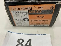 Maxxfast houtschroef csz 3,5 x 16 200 stuks - afbeelding 1 van  1