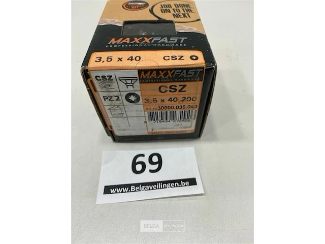Maxxfast houtschroef csz 3,5 x 40 200 stuks - afbeelding 3 van  3