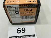 Maxxfast houtschroef csz 3,5 x 40 200 stuks - afbeelding 3 van  3