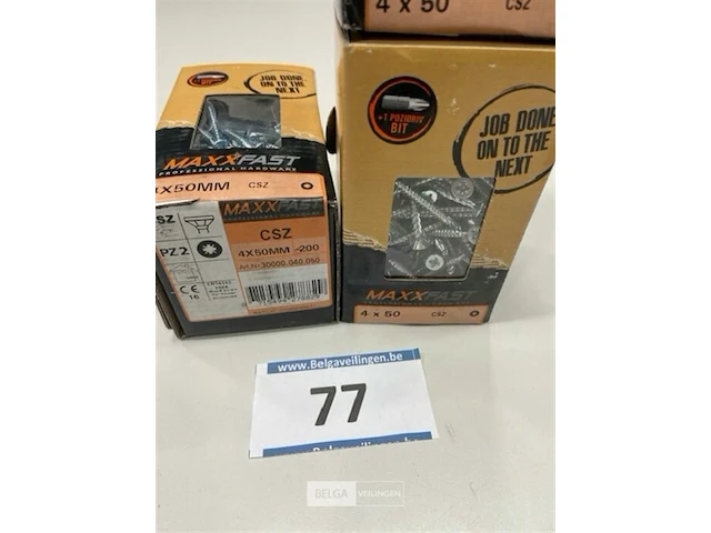 Maxxfast houtschroef csz 4 x 50 600 stuks - afbeelding 3 van  3