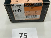 Maxxfast houtschroef csz 5 x 60 200 stuks - afbeelding 3 van  3