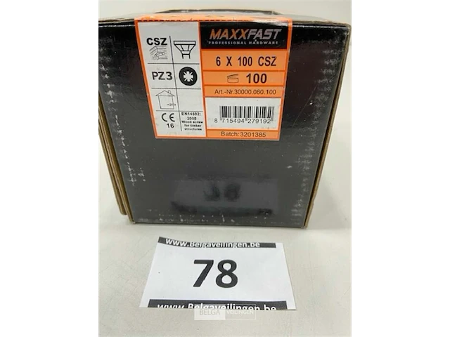 Maxxfast houtschroef csz 6 x 100 100 stuks - afbeelding 3 van  3