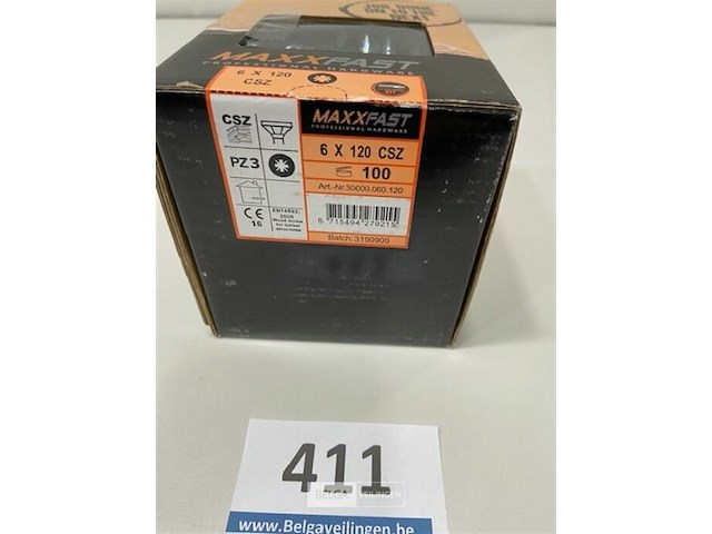 Maxxfast houtschroef csz 6 x 120 100 stuks - afbeelding 3 van  3