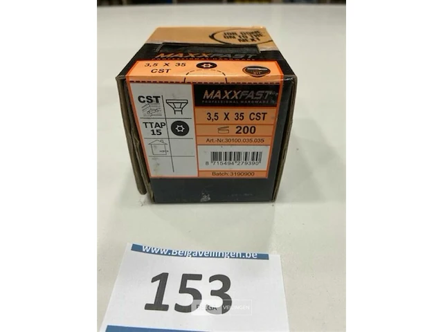 Maxxfast houtschroef torx 3,5 x 35 200 stuks - afbeelding 3 van  3