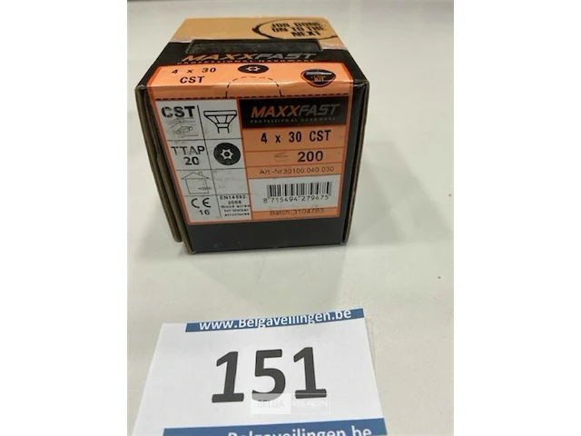 Maxxfast houtschroef torx 4 x 30 200 stuks - afbeelding 3 van  3
