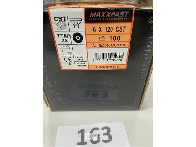 Maxxfast houtschroef torx 6 x 120 100 stuks - afbeelding 3 van  3