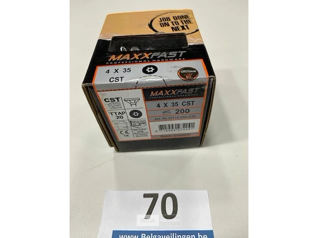 Maxxfast torx houtschroef inox 200 stuks - afbeelding 3 van  3