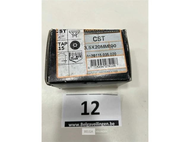 Maxxfast torx houtschroef inox 3,5 x 20 cst 200 stuks - afbeelding 3 van  3