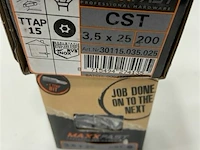 Maxxfast torx houtschroef inox 3,5 x 25 cst 400 stuks - afbeelding 3 van  3