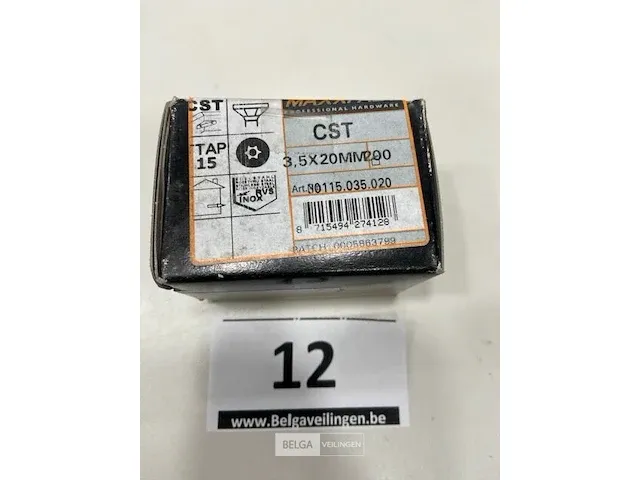 Maxxfast torx houtschroef inox 3,5x20 cst 200 stuks - afbeelding 2 van  2