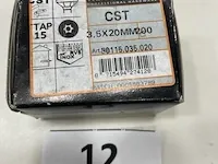 Maxxfast torx houtschroef inox 3,5x20 cst 200 stuks - afbeelding 2 van  2