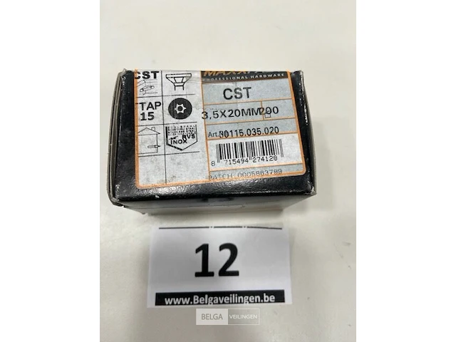 Maxxfast torx houtschroef inox 3,5x20 cst 200stuks - afbeelding 3 van  3