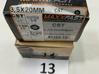Maxxfast torx houtschroef inox 3,5x20 cst 400stuks - afbeelding 3 van  3