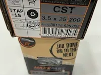 Maxxfast torx houtschroef inox 3,5x25 cst 400 stuks - afbeelding 2 van  2