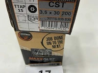 Maxxfast torx houtschroef inox 3,5x30 cst 400stuks - afbeelding 3 van  3