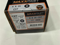 Maxxfast torx houtschroef inox 4 x 35 cst 200 stuks - afbeelding 3 van  3
